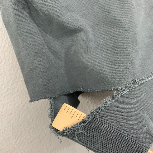 Nili Lotan Pullover Sweater Top Womens Medium Charcoal Black Sleeve Ripped - Picture 8 of 16